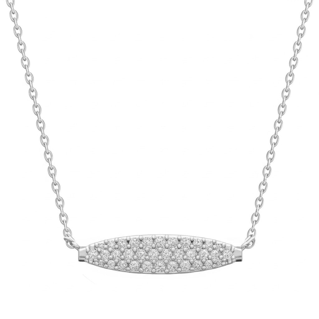 Diamond “Evil Eye” Bar Necklace