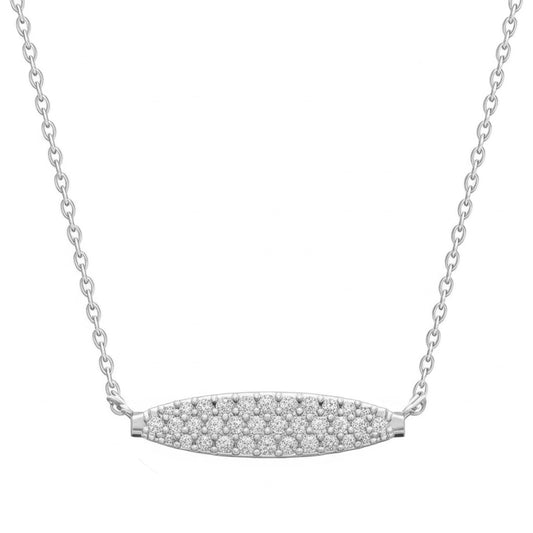 Diamond “Evil Eye” Bar Necklace