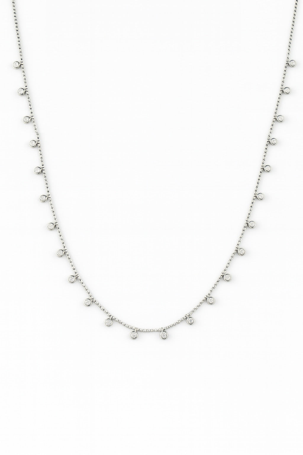 Multi Dangling Diamond Necklace
