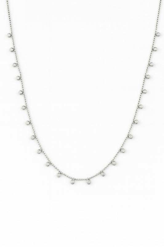 Multi Dangling Diamond Necklace