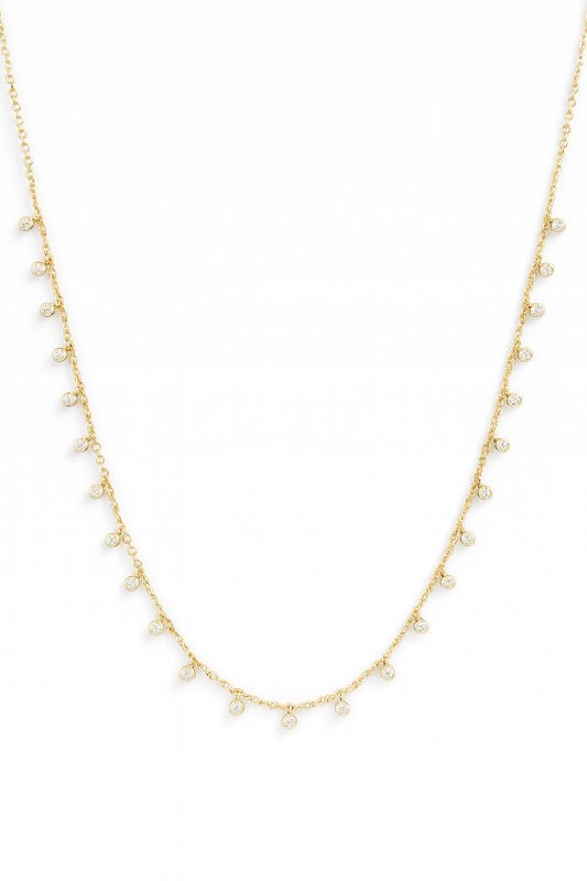 Multi Dangling Diamond Necklace