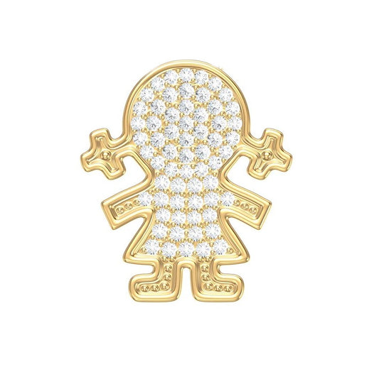 Diamond Girl Pendant 12mm