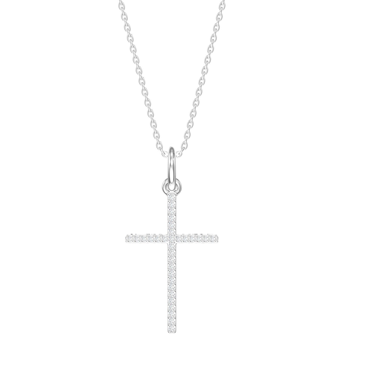 Small Thin Diamond Cross