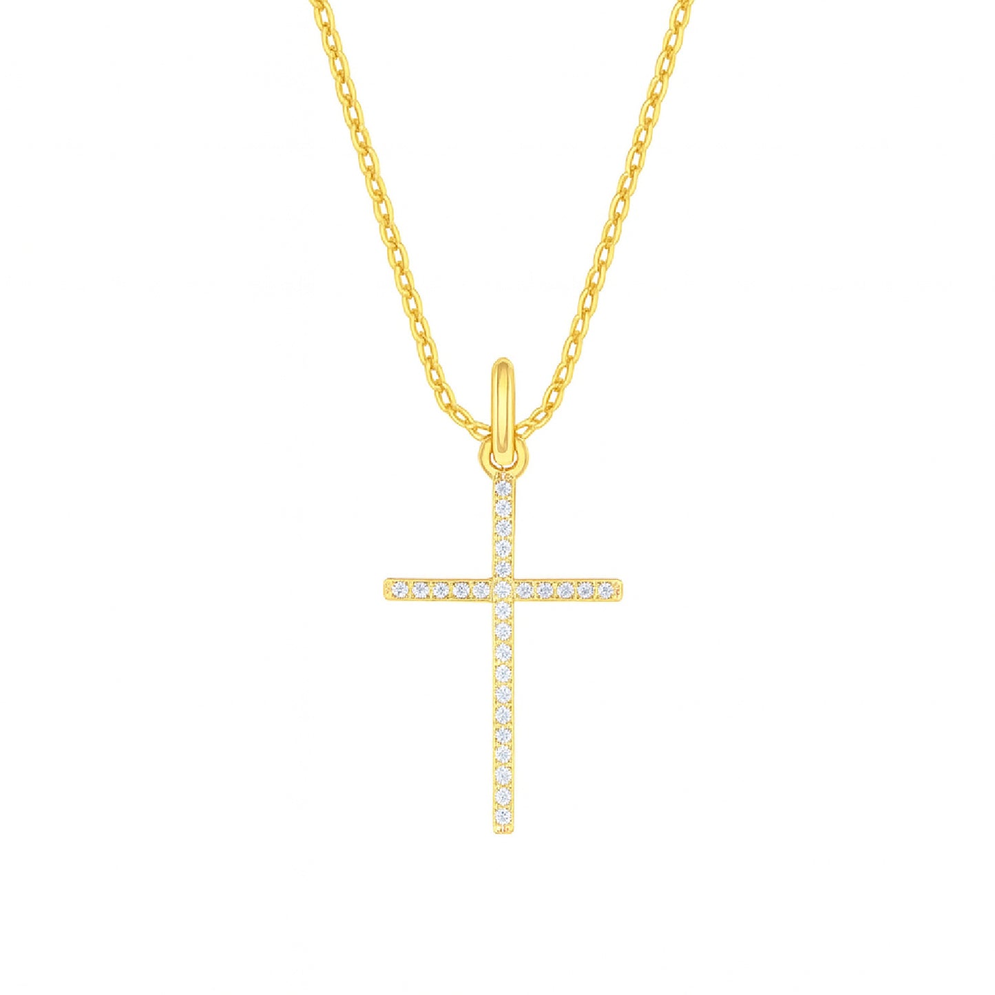 Small Thin Diamond Cross