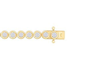 Single Color Stone Diamond Bezel Tennis Bracelet