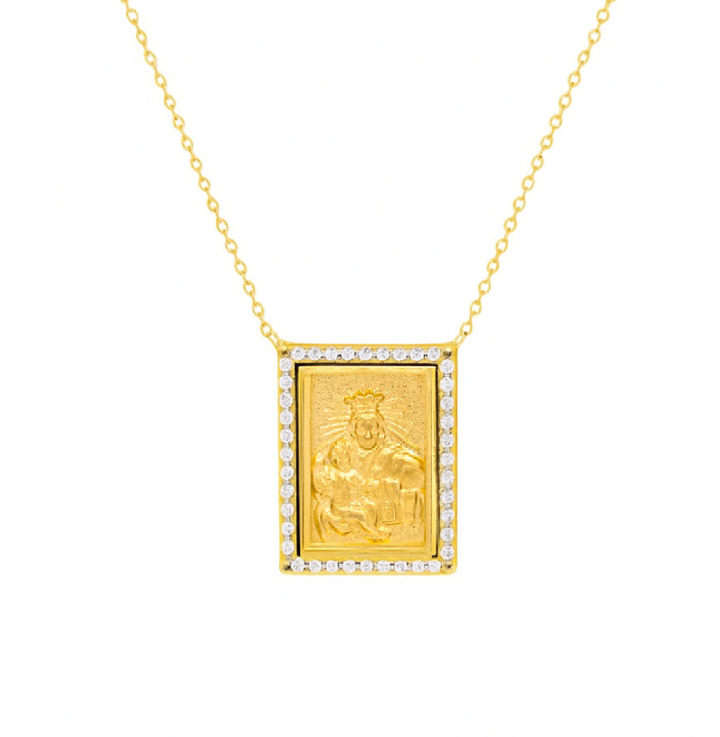 Large Diamond Scapular Medal