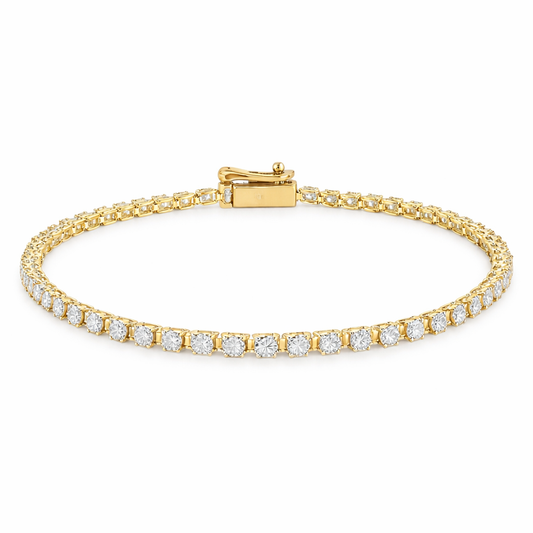 Dainty Line Diamond Tennis Bracelet