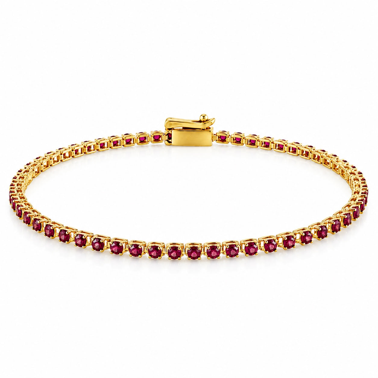 Fine Color Stone Tennis Bracelet