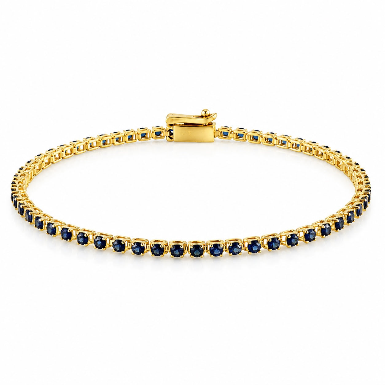 Fine Color Stone Tennis Bracelet