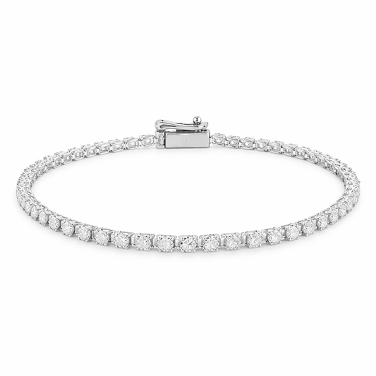 Dainty Line Diamond Tennis Bracelet