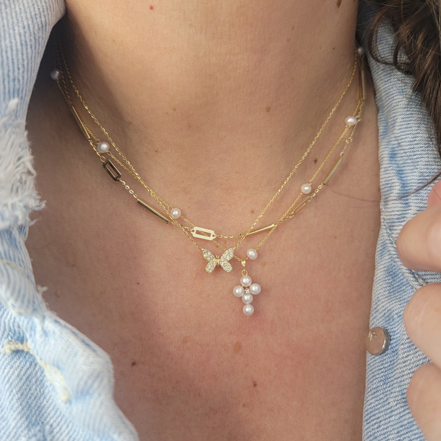 Diamond Butterfly Necklace
