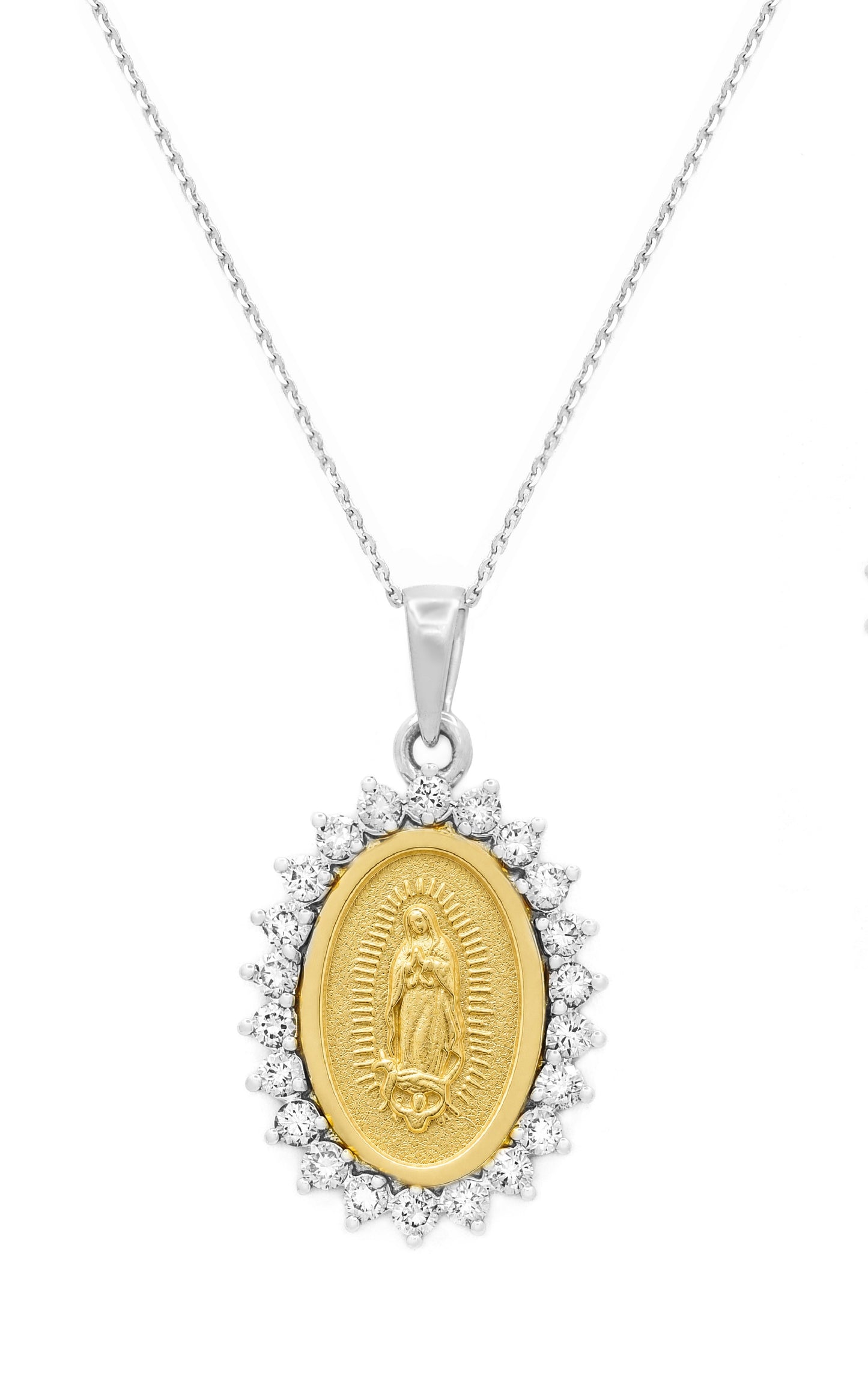 Diamond Miraculous Necklace (21X16mm) 0.68CTW