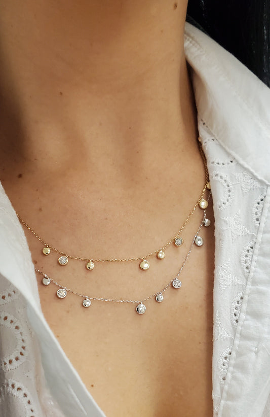 Multi Circle Diamond Illusion Necklace