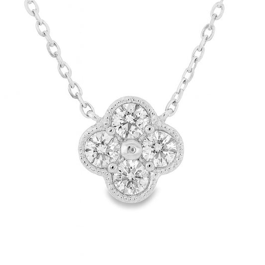 Single Clover Diamond Necklace
