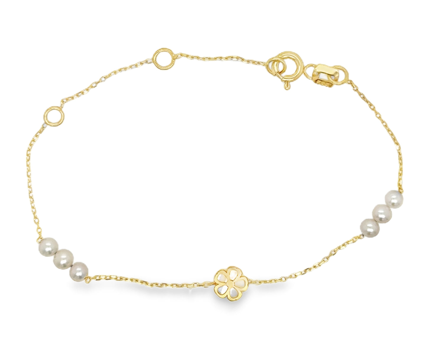 Mother of Pearl Flower Bracelet
