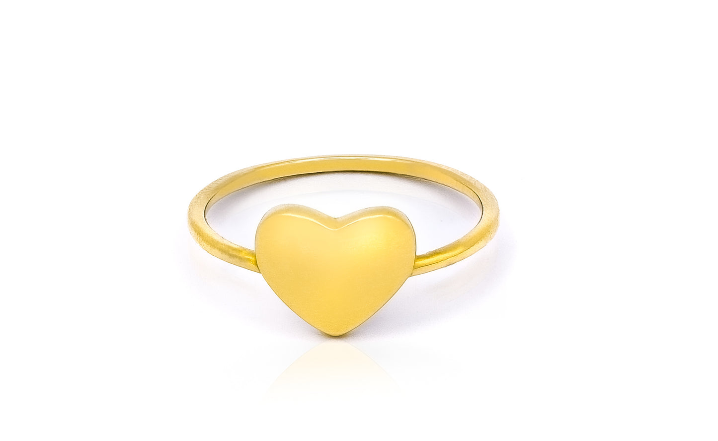 Shining Love Gold Heart Ring