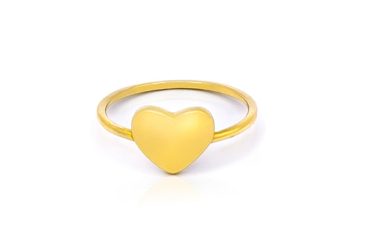 Shining Love Gold Heart Ring