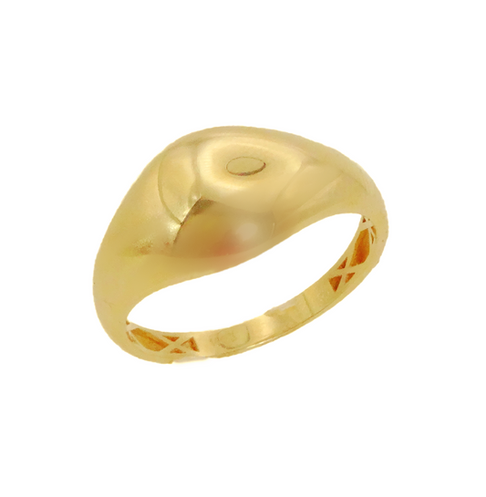 Gold Polished Dome Ring