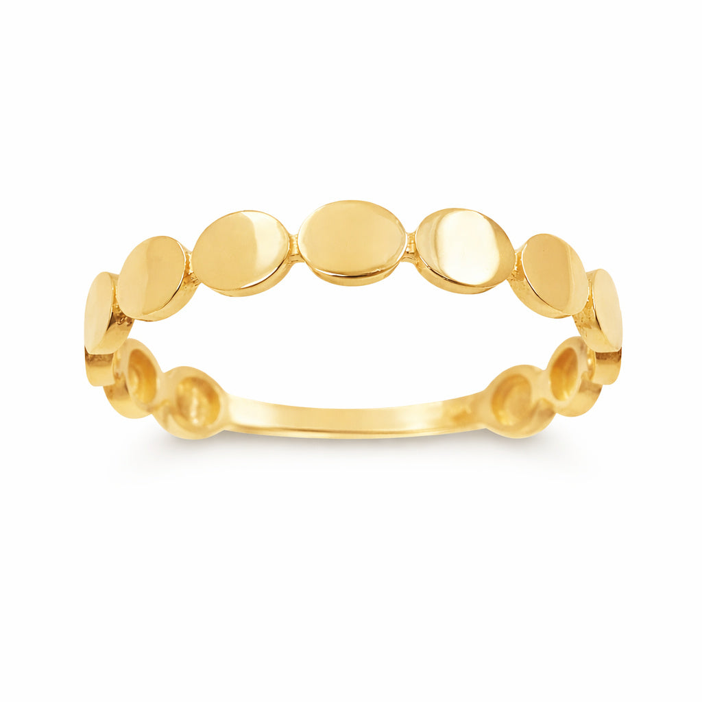 Gold Polished Circle Band Ring