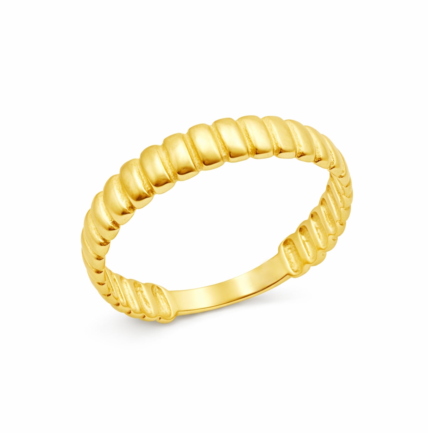 Plain Ribbed Ring