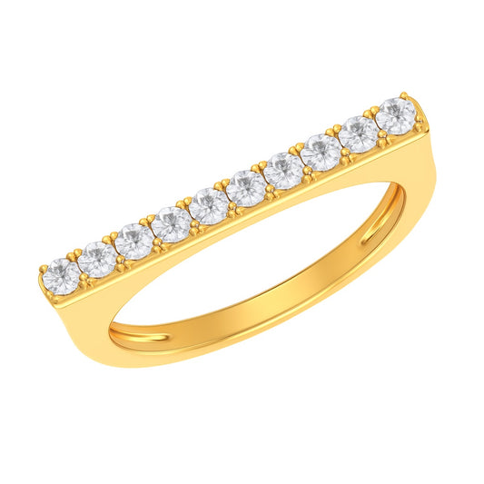 Diamond Bar Ring