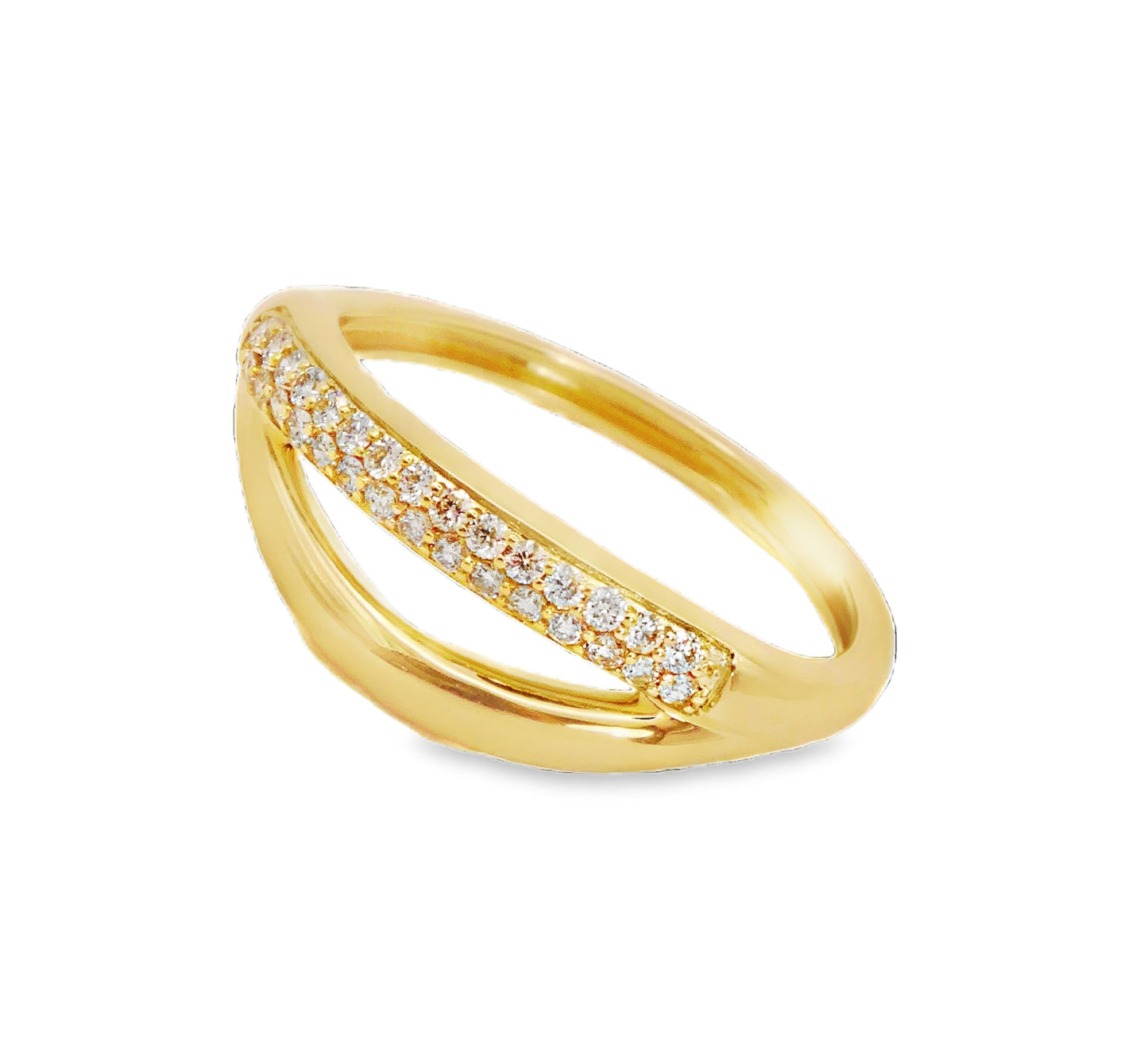 Open Band Diamond Ring