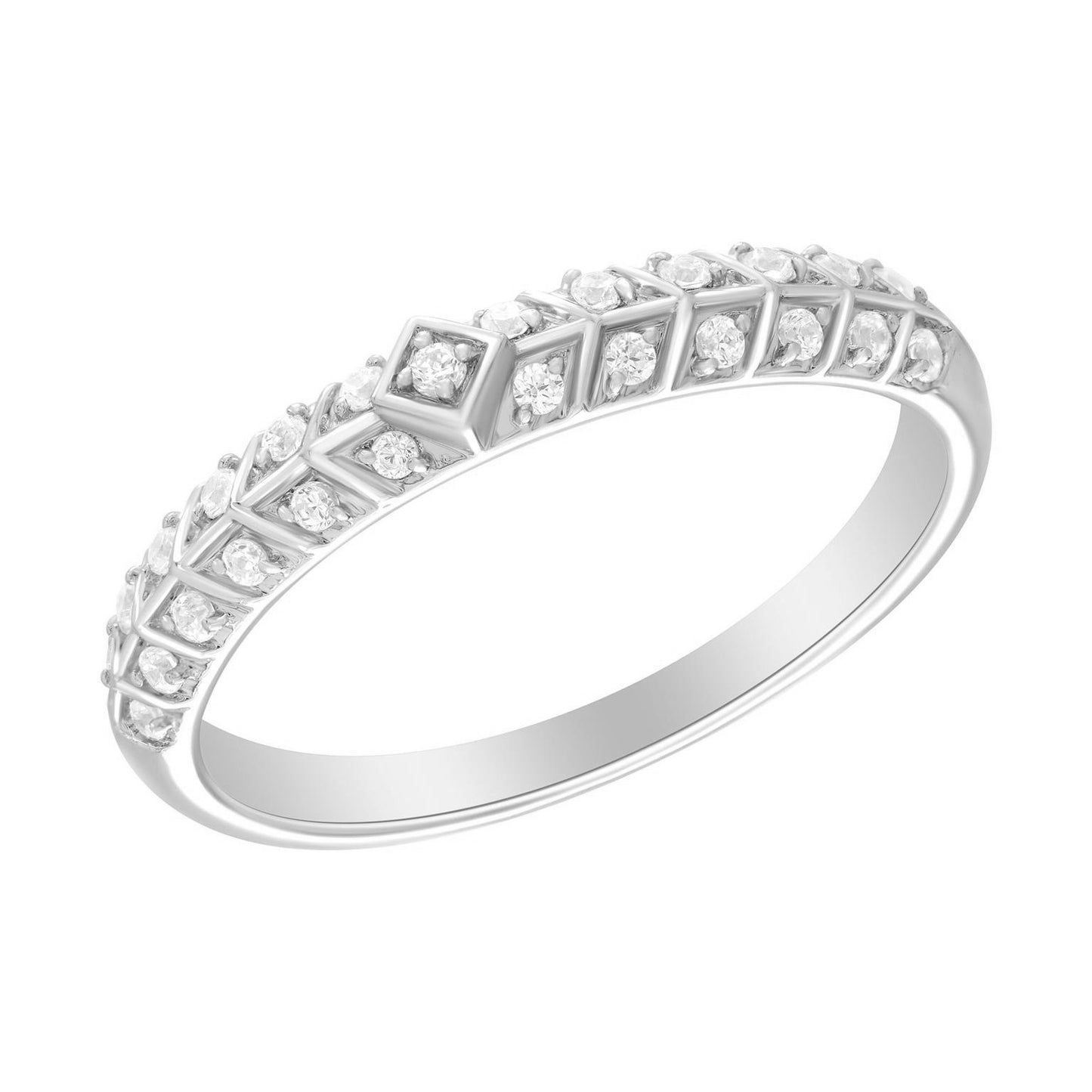 Pave Chasing Arrow Diamond Ring