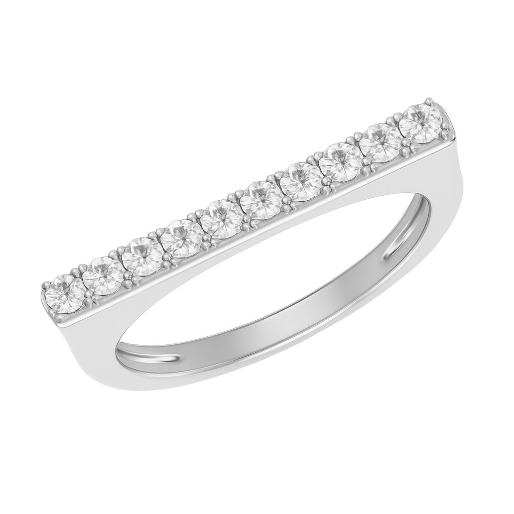 Diamond Bar Ring