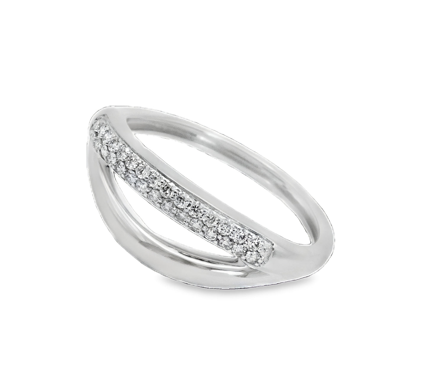 Open Band Diamond Ring