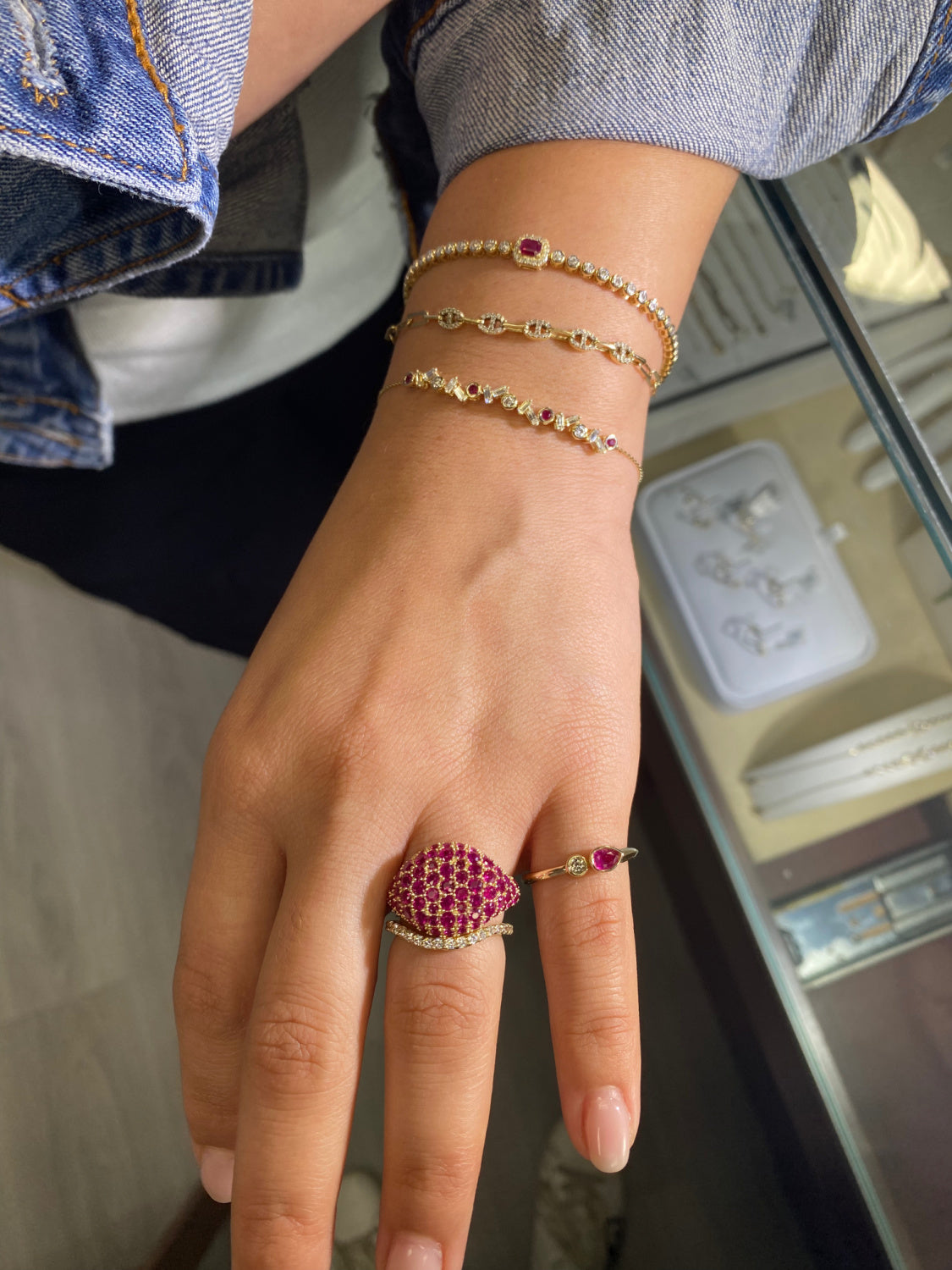 Toi Et Moi Pear Color Stone Gemstone & Diamond Ring – Bezel Set