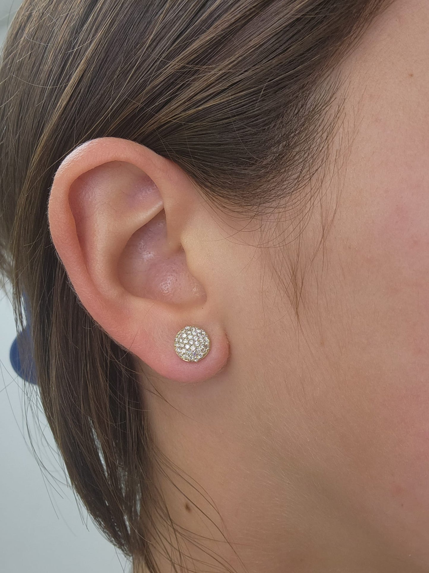 Diamond Stud Earring 14K Gold