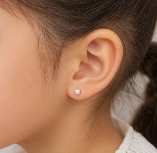 3mm Pearl Baby Earrings