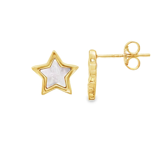 Star Stud Mother of Pearl Earring