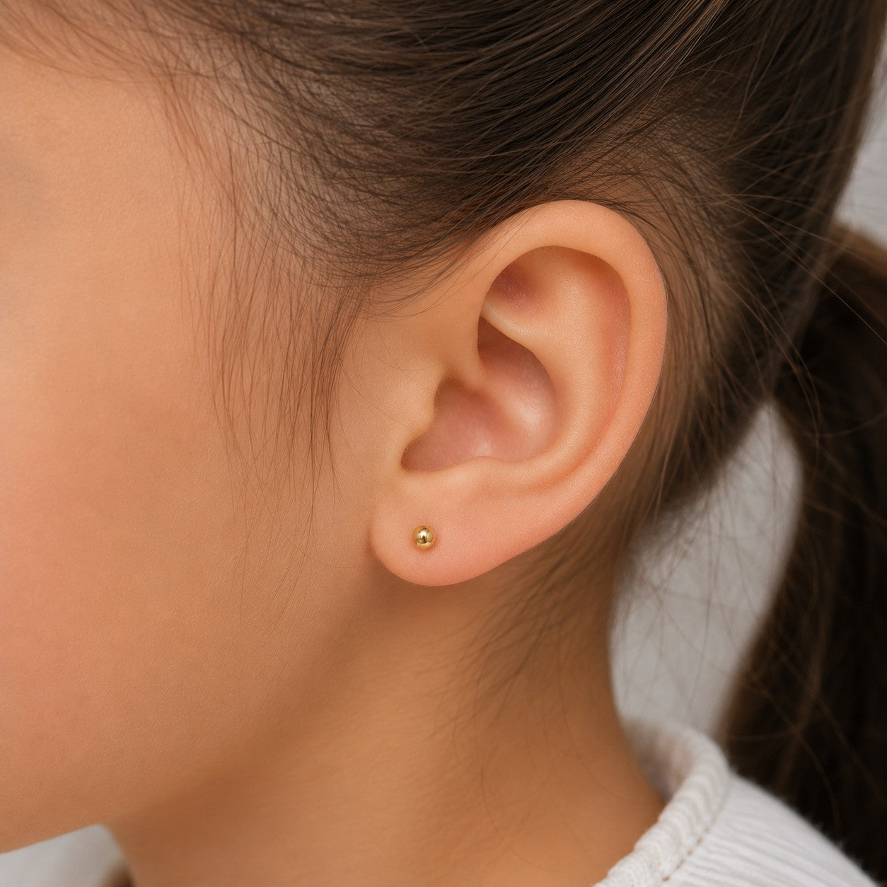 3mm Full Ball Earring