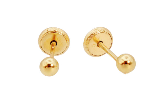 4mm Full Ball Earring