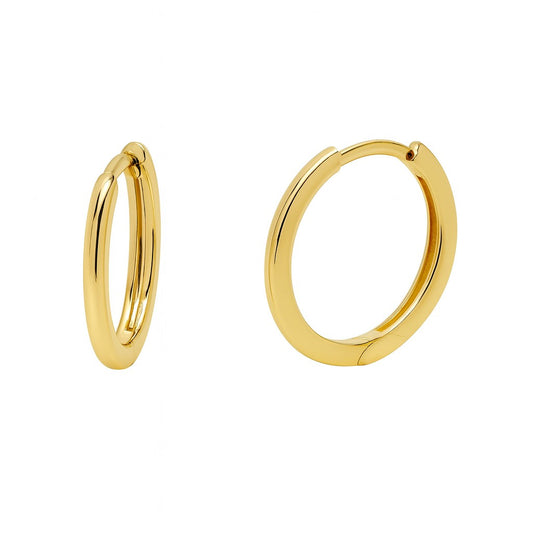 Thin Huggie Hoop Earrings-15mm
