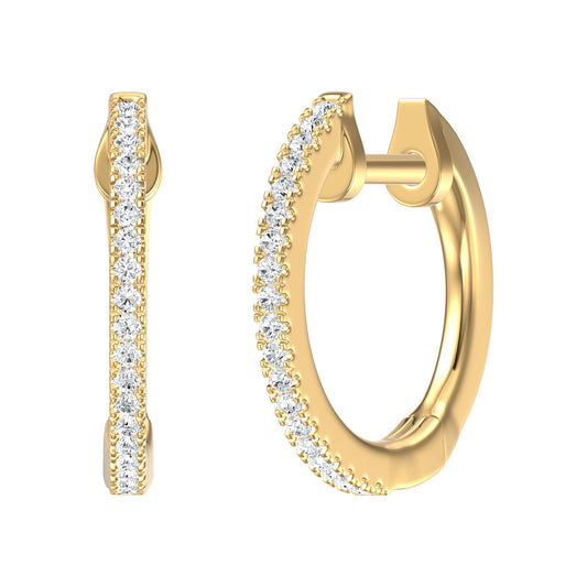11mm Diamond Huggies