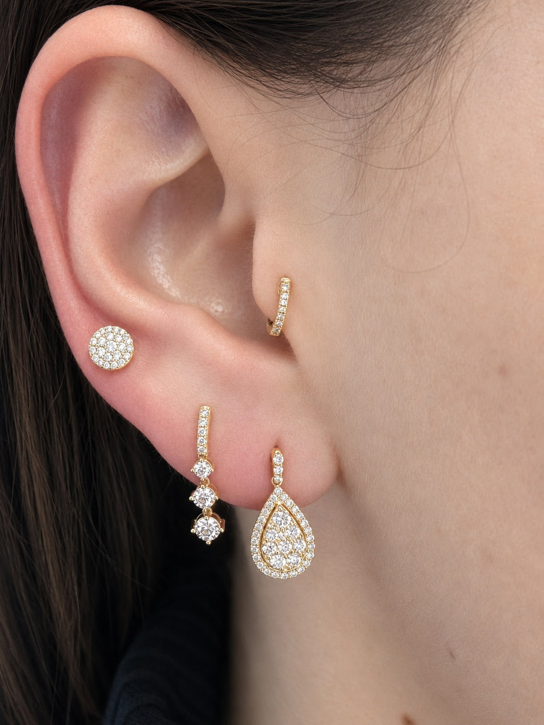Diamond Teardrop Earrings