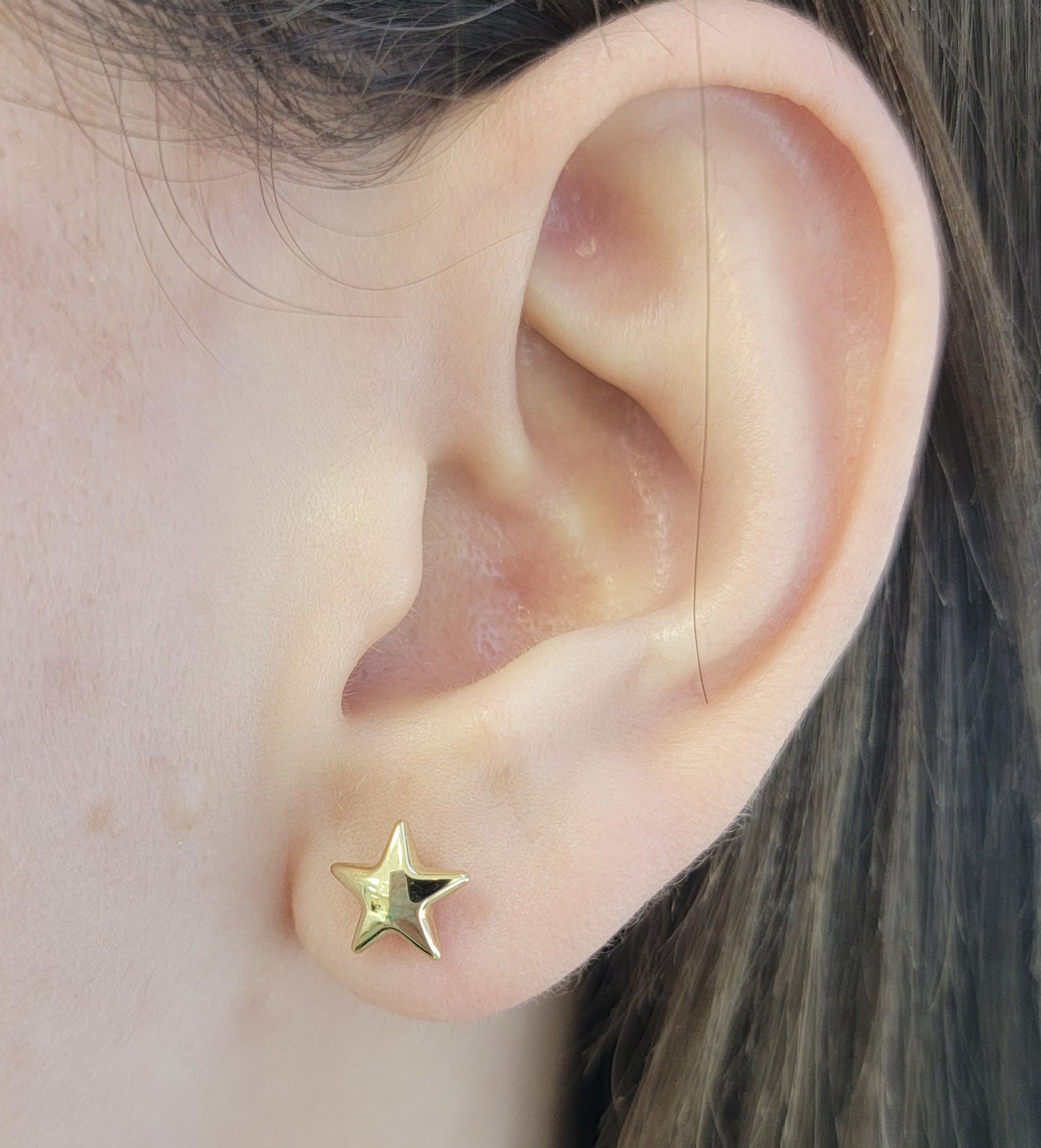 Puff Star Stud Earrings