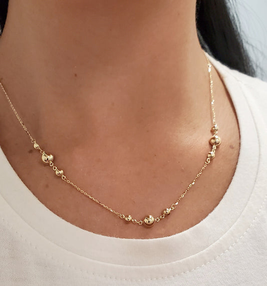 Multi Sphere Necklace