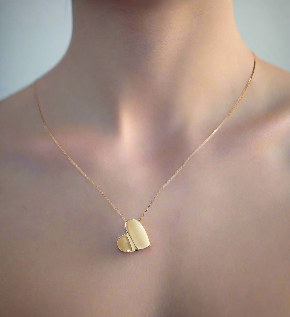 Curved Heart Necklace