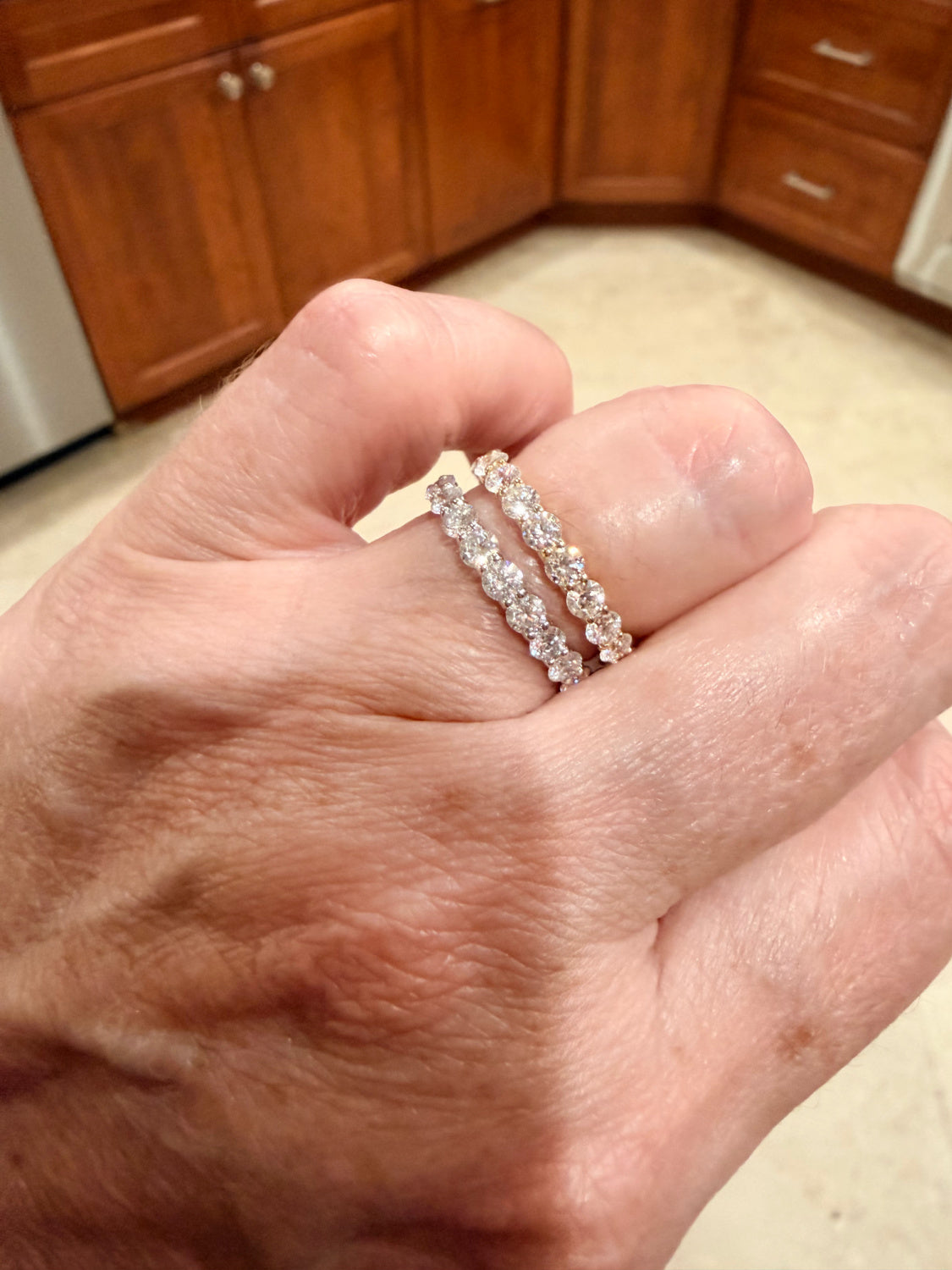 Lab-Grown Diamond Eternity Band Ring 2ct