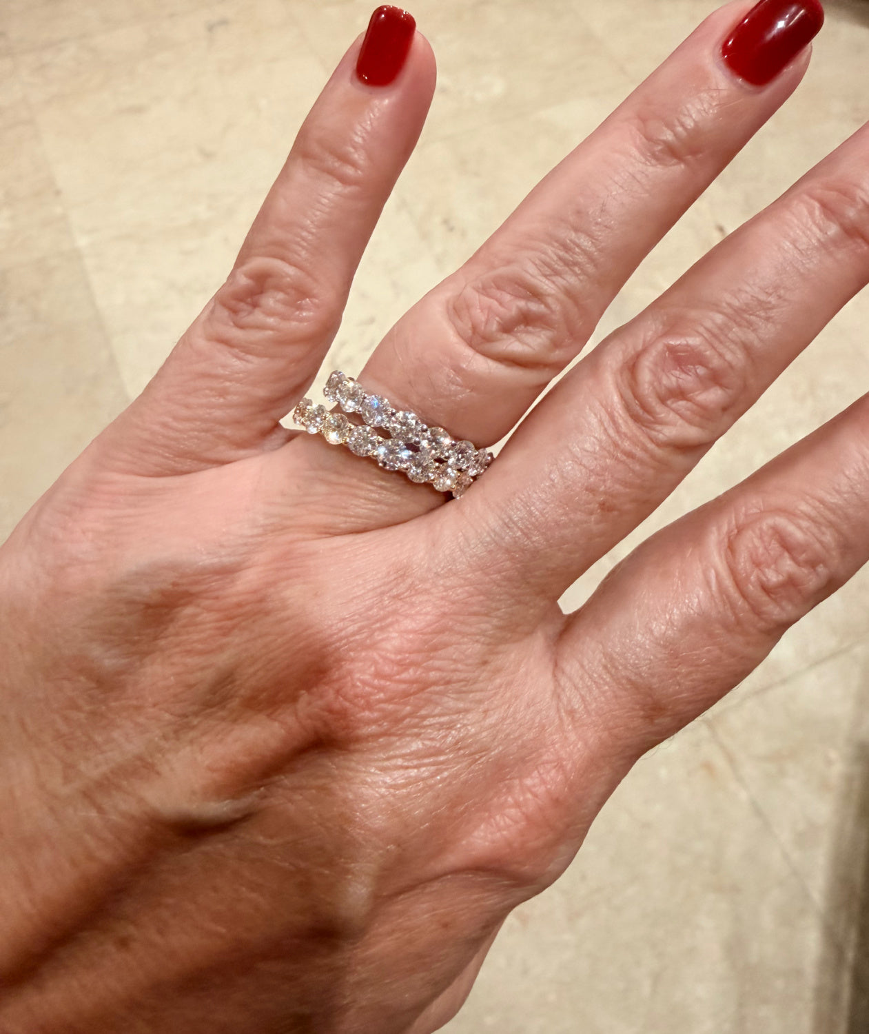 Lab-Grown Diamond Eternity Band Ring 3ct