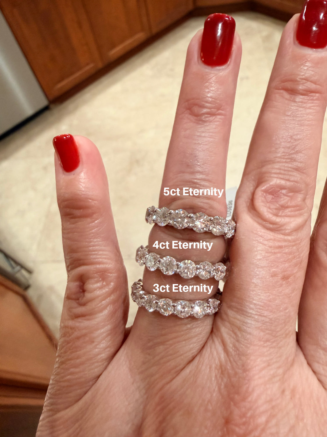 Lab-Grown Diamond Eternity Band Ring 3ct