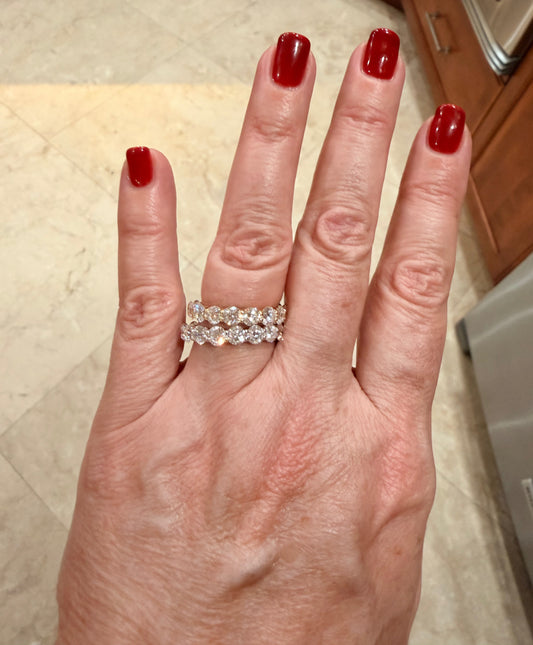 Lab-Grown Diamond Eternity Band Ring 4ct