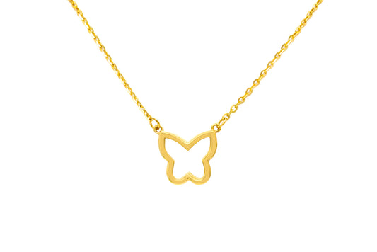 Single Open Butterfly Necklace