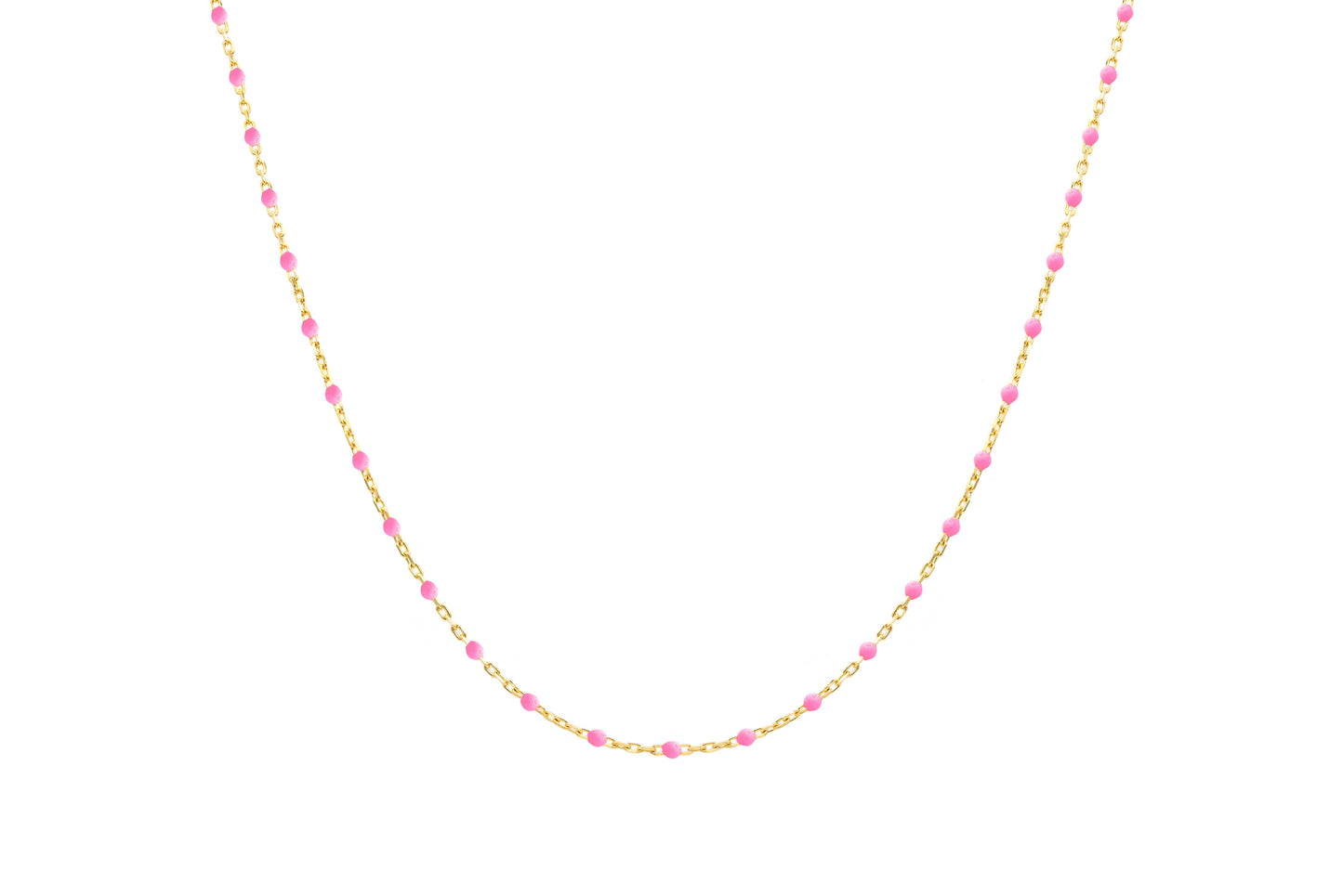 Mini Enamel Color Necklace 18/16''