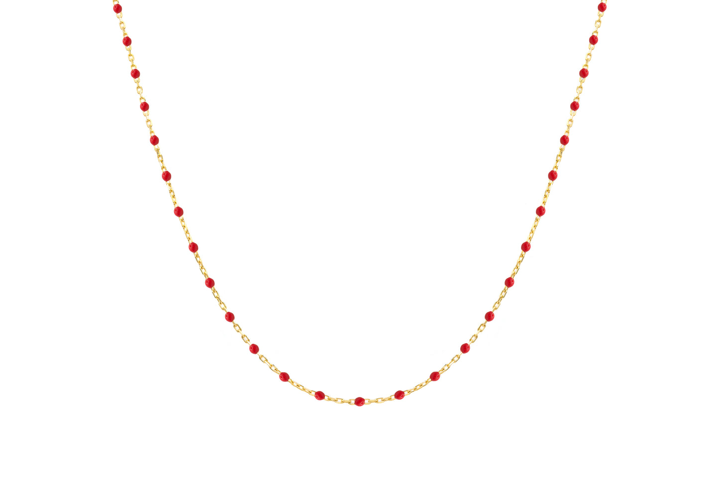 Mini Enamel Color Necklace 18/16''