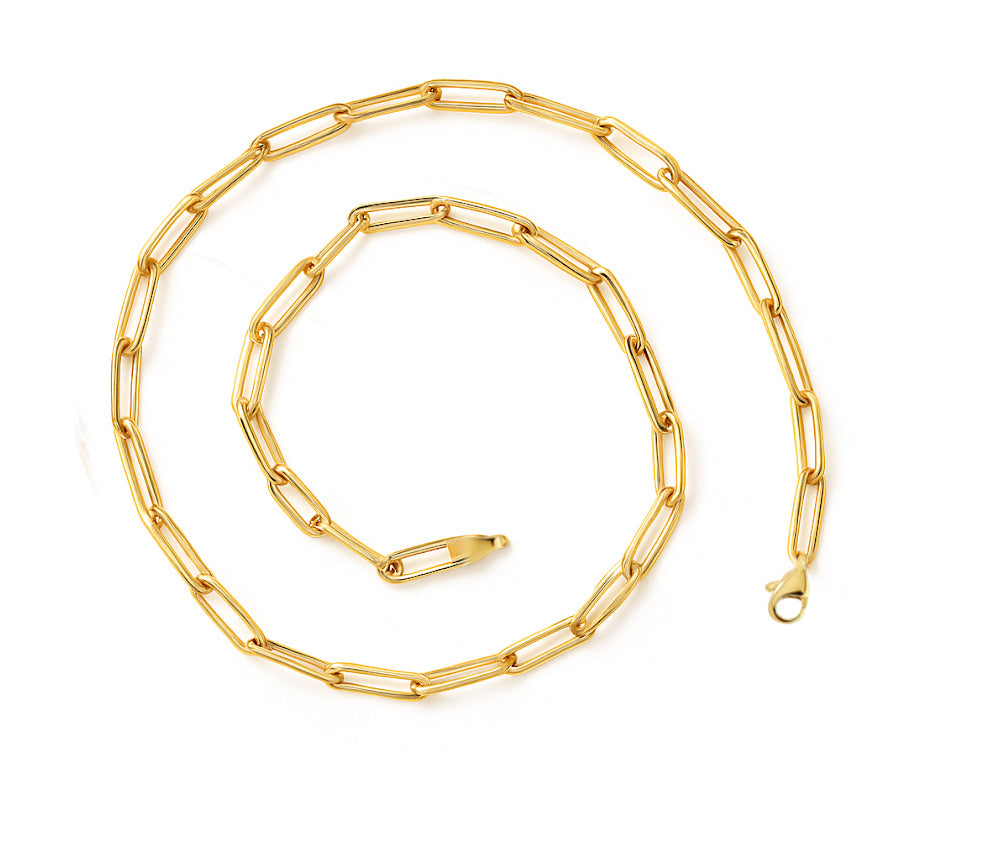 Large Chunky Paper Clip Necklace