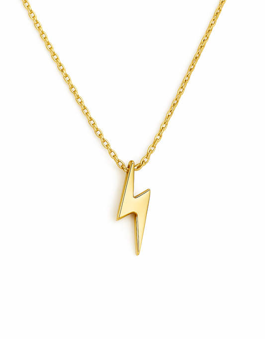 Miniature Lightning Bolt Necklace